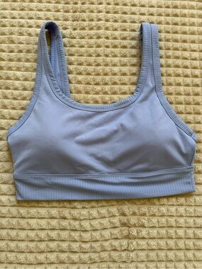 Purple sports bra!